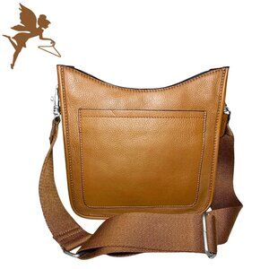 J. JILL Juliana Pebbled Leather Crossbody Bag With Guitar Strap